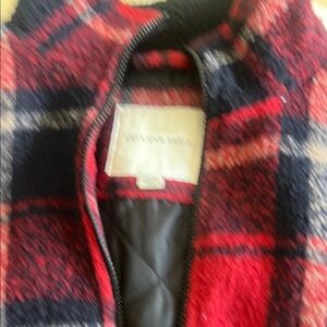 Red and Black Plaid Jacket